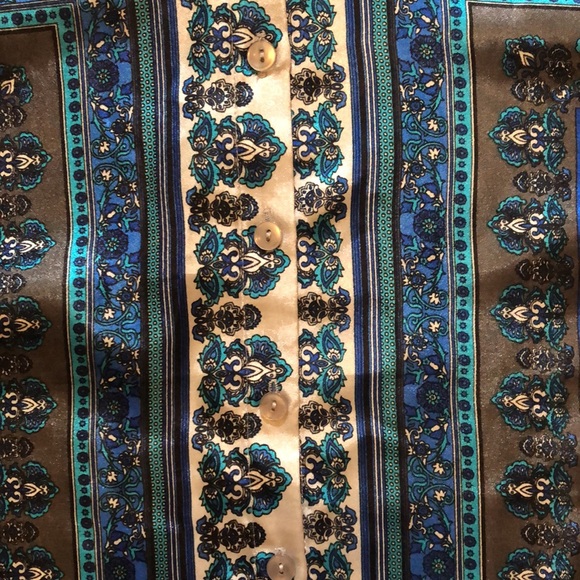 Zac & Rachel Satin Button Up Shirt. - Picture 5 of 16